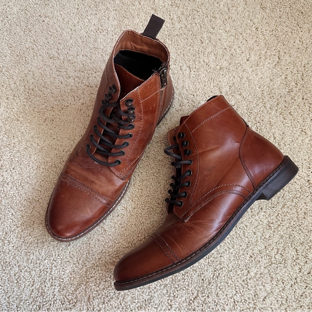 Crown Vintage Lingdale Boot In Cognac Size 11.5
